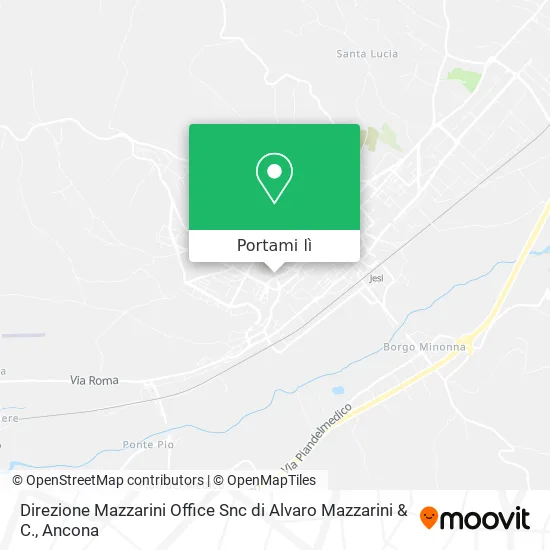 Mappa Direzione Mazzarini Office Snc di Alvaro Mazzarini & C.