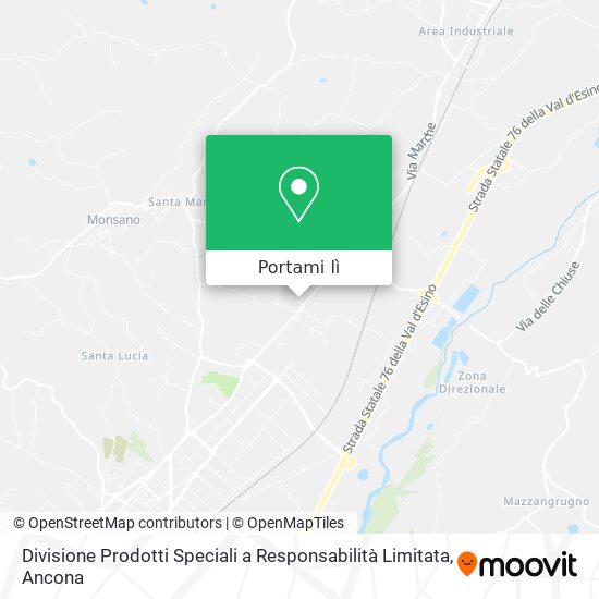 Mappa Divisione Prodotti Speciali a Responsabilità Limitata