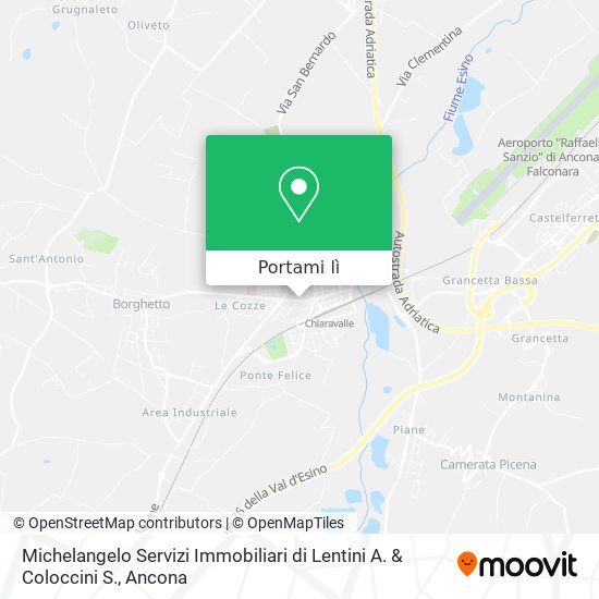Mappa Michelangelo Servizi Immobiliari di Lentini A. & Coloccini S.
