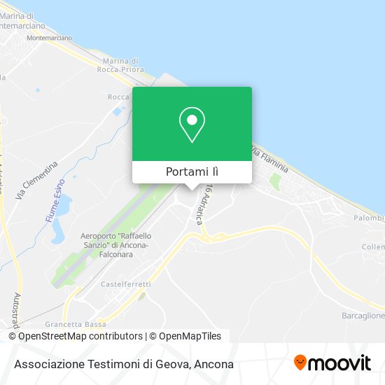 Mappa Associazione Testimoni di Geova