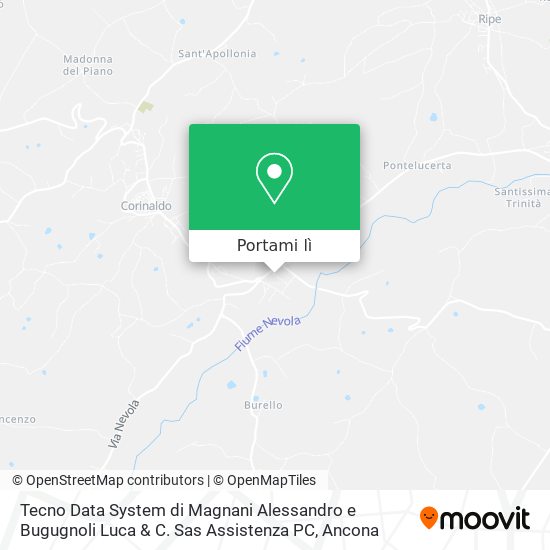 Mappa Tecno Data System di Magnani Alessandro e Bugugnoli Luca & C. Sas Assistenza PC