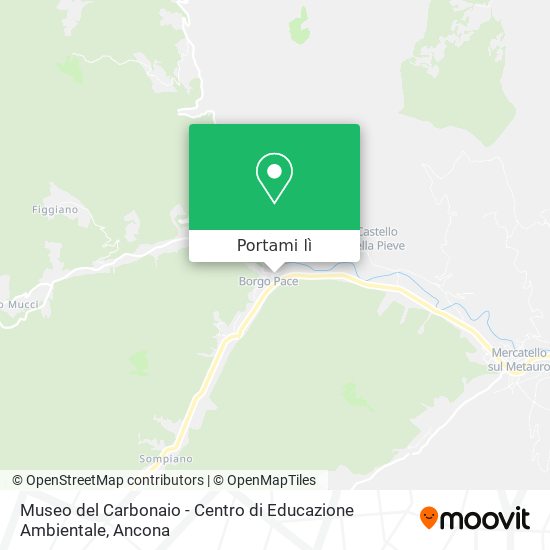 Mappa Museo del Carbonaio - Centro di Educazione Ambientale