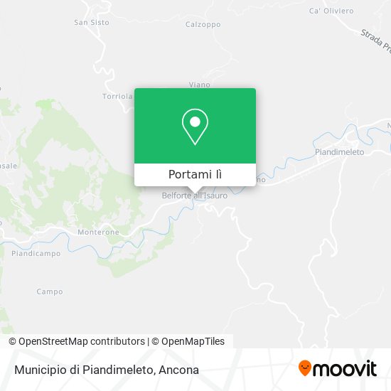 Mappa Municipio di Piandimeleto