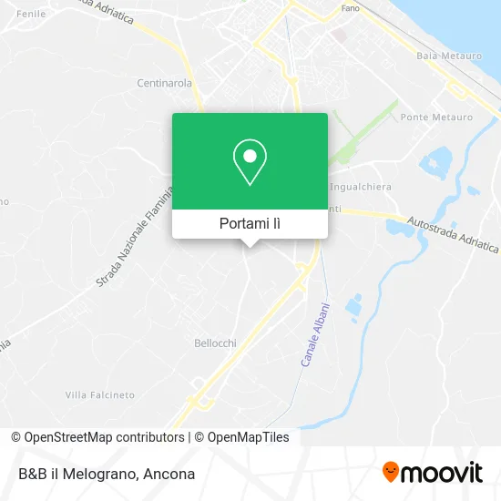 Mappa B&B il Melograno