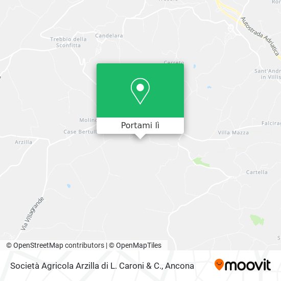 Mappa Società Agricola Arzilla di L. Caroni & C.