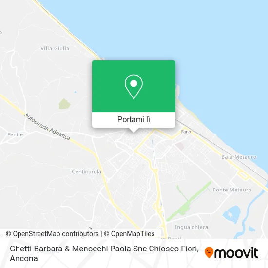 Mappa Ghetti Barbara & Menocchi Paola Snc Chiosco Fiori