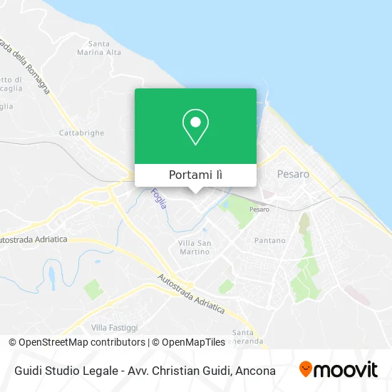 Mappa Guidi Studio Legale - Avv. Christian Guidi