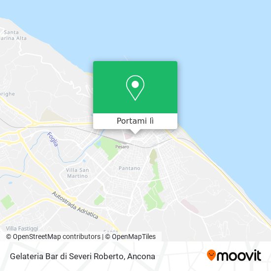 Mappa Gelateria Bar di Severi Roberto