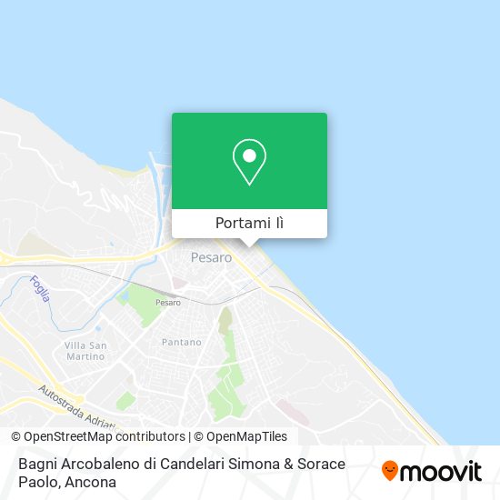 Mappa Bagni Arcobaleno di Candelari Simona & Sorace Paolo