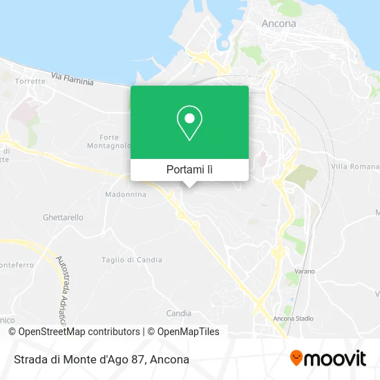 Mappa Strada di Monte d'Ago 87