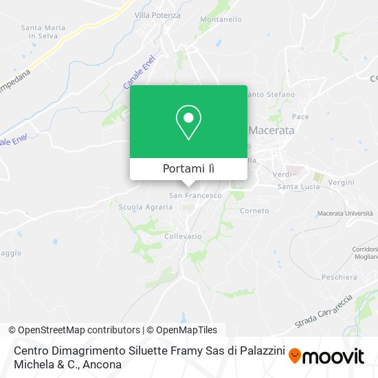 Mappa Centro Dimagrimento Siluette Framy Sas di Palazzini Michela & C.