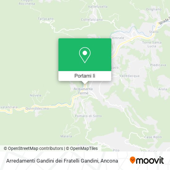 Mappa Arredamenti Gandini dei Fratelli Gandini