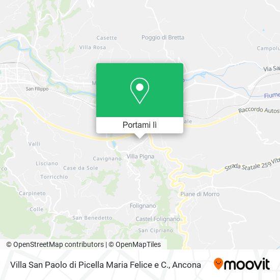 Mappa Villa San Paolo di Picella Maria Felice e C.