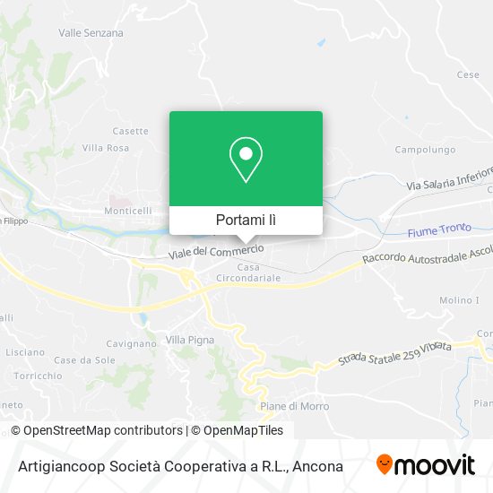 Mappa Artigiancoop Società Cooperativa a R.L.