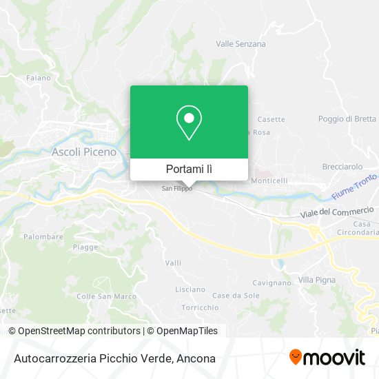 Mappa Autocarrozzeria Picchio Verde