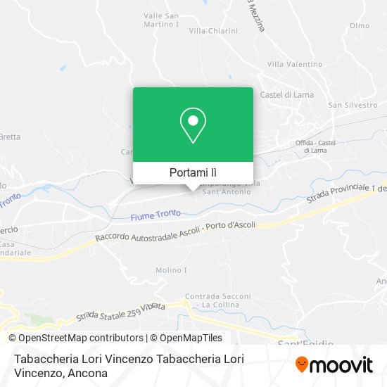 Mappa Tabaccheria Lori Vincenzo Tabaccheria Lori Vincenzo