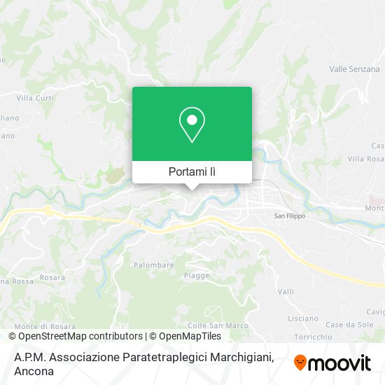 Mappa A.P.M. Associazione Paratetraplegici Marchigiani