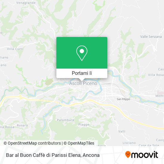 Mappa Bar al Buon Caffè di Parissi Elena