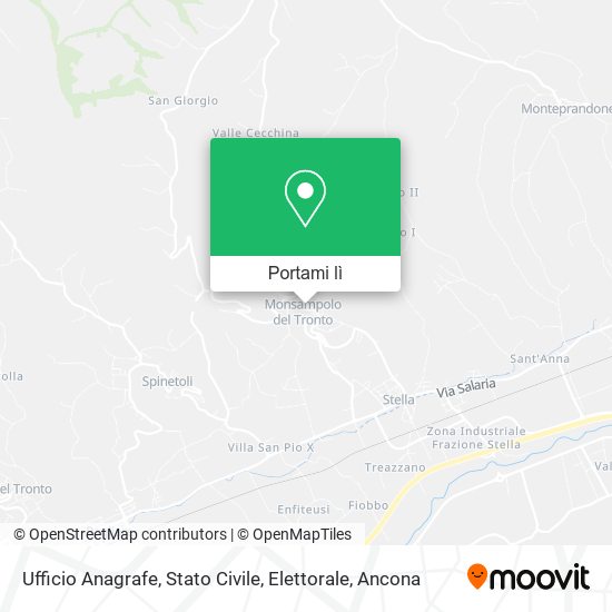 Mappa Ufficio Anagrafe, Stato Civile, Elettorale