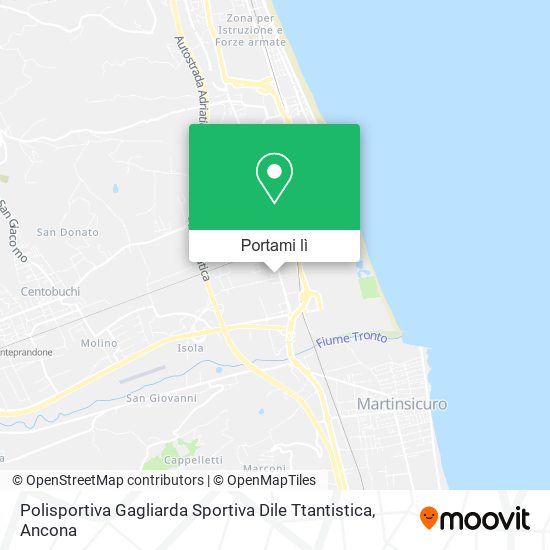 Mappa Polisportiva Gagliarda Sportiva Dile Ttantistica