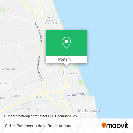 Mappa Caffe' Pasticceria delle Rose