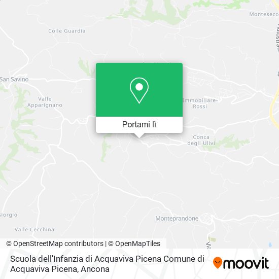 Mappa Scuola dell'Infanzia di Acquaviva Picena Comune di Acquaviva Picena
