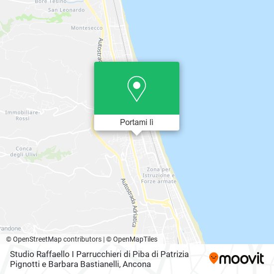 Mappa Studio Raffaello I Parrucchieri di Piba di Patrizia Pignotti e Barbara Bastianelli