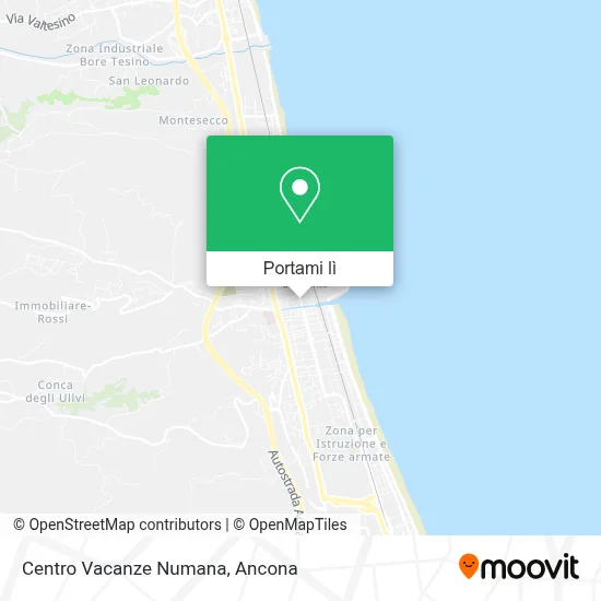 Mappa Centro Vacanze Numana