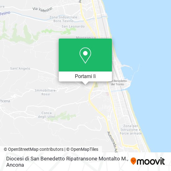 Mappa Diocesi di San Benedetto Ripatransone Montalto M.