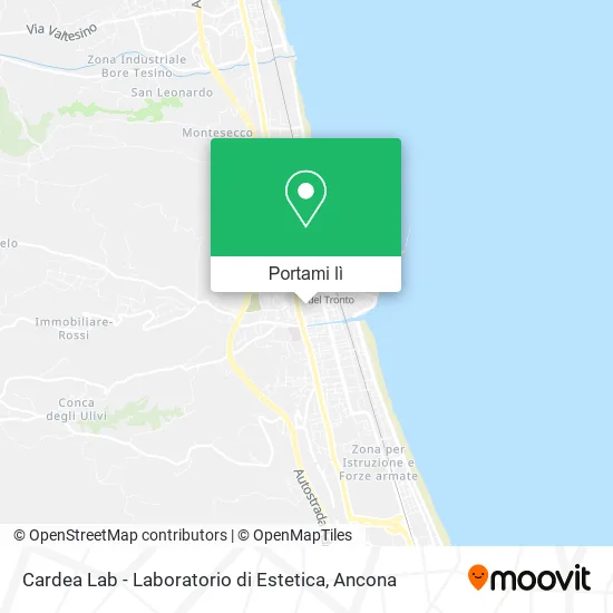 Mappa Cardea Lab - Laboratorio di Estetica