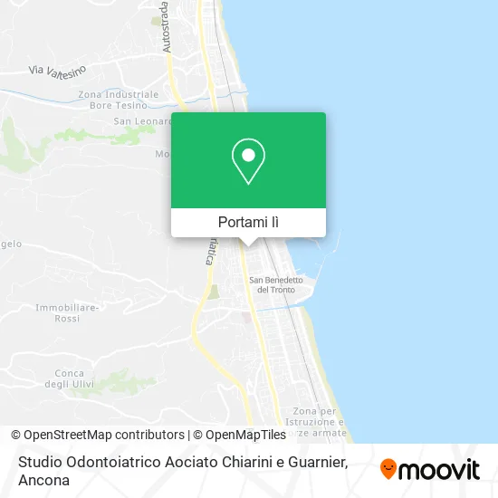 Mappa Studio Odontoiatrico Aociato Chiarini e Guarnier