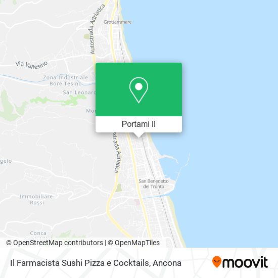 Mappa Il Farmacista Sushi Pizza e Cocktails