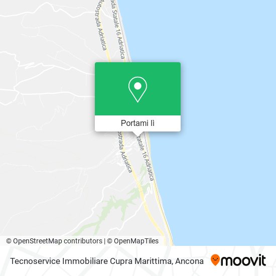 Mappa Tecnoservice Immobiliare Cupra Marittima