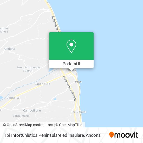 Mappa Ipi Infortunistica Peninsulare ed Insulare