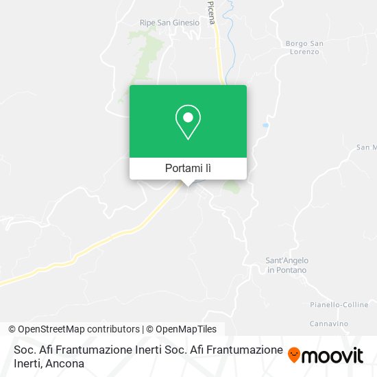 Mappa Soc. Afi Frantumazione Inerti Soc. Afi Frantumazione Inerti