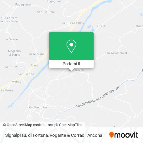Mappa Signalprau. di Fortuna, Rogante & Corradi