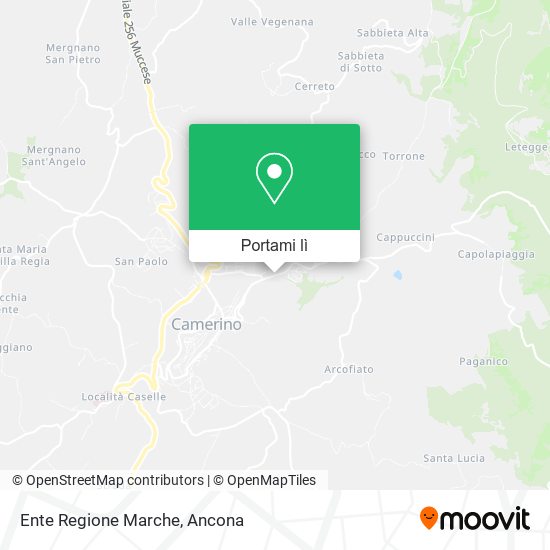 Mappa Ente Regione Marche