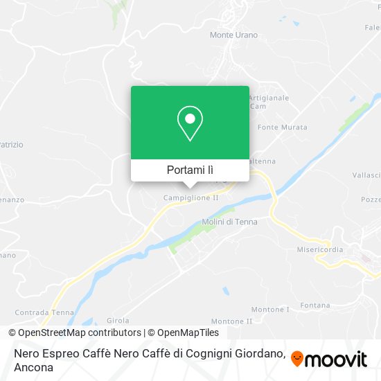 Mappa Nero Espreo Caffè Nero Caffè di Cognigni Giordano