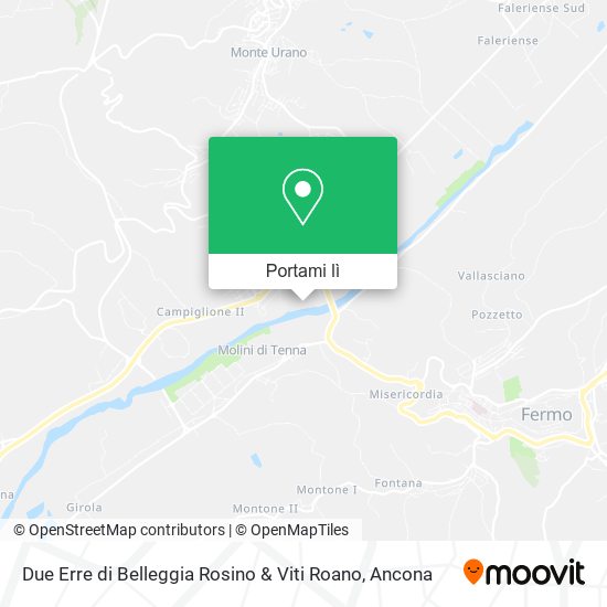 Mappa Due Erre di Belleggia Rosino & Viti Roano