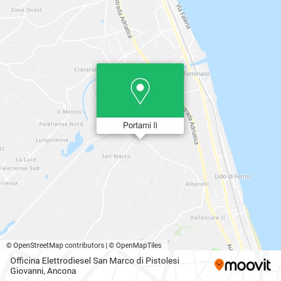 Mappa Officina Elettrodiesel San Marco di Pistolesi Giovanni