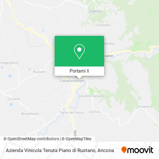 Mappa Azienda Vinicola Tenuta Piano di Rustano