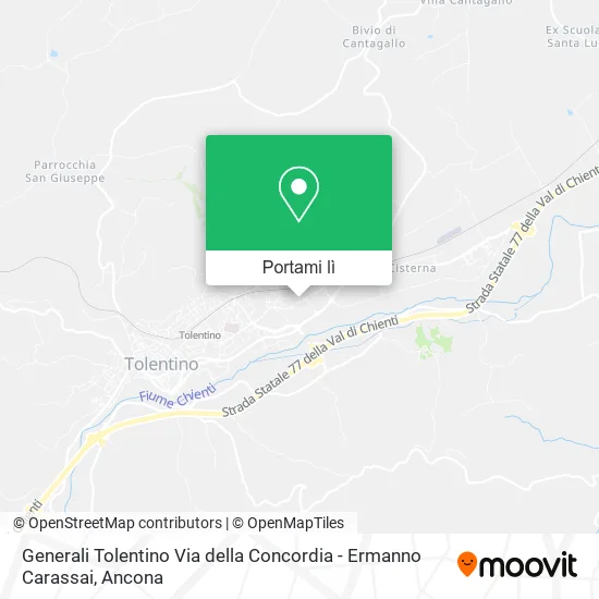 Mappa Generali Tolentino Via della Concordia - Ermanno Carassai