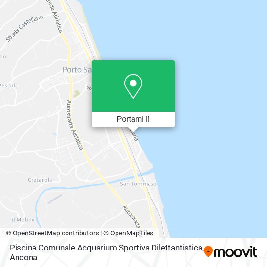 Mappa Piscina Comunale Acquarium Sportiva Dilettantistica