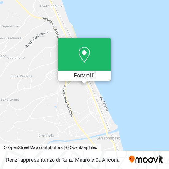 Mappa Renzirappresentanze di Renzi Mauro e C.