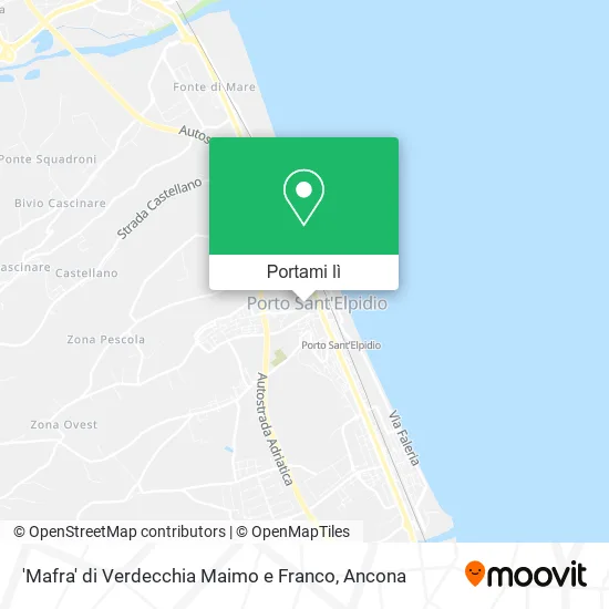 Mappa 'Mafra' di Verdecchia Maimo e Franco