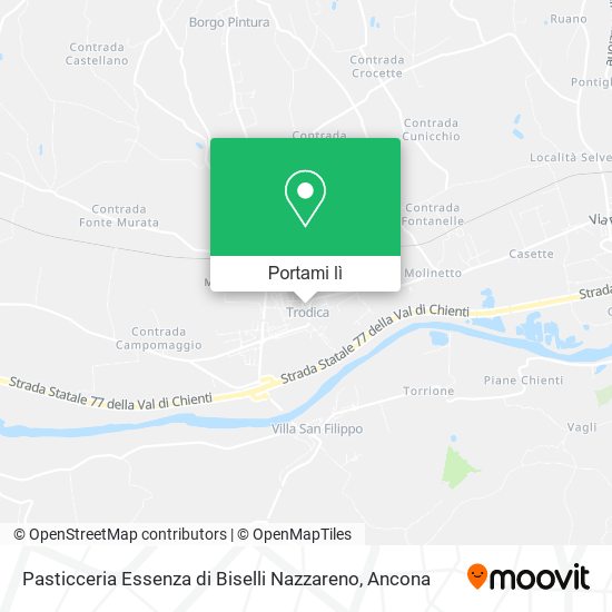Mappa Pasticceria Essenza di Biselli Nazzareno