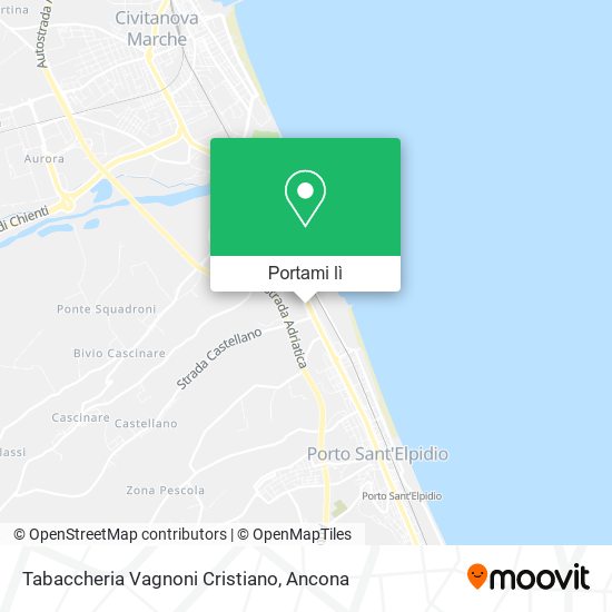 Mappa Tabaccheria Vagnoni Cristiano