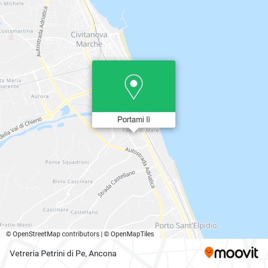 Mappa Vetreria Petrini di Pe