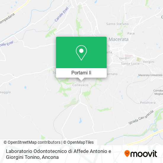 Mappa Laboratorio Odontotecnico di Affede Antonio e Giorgini Tonino