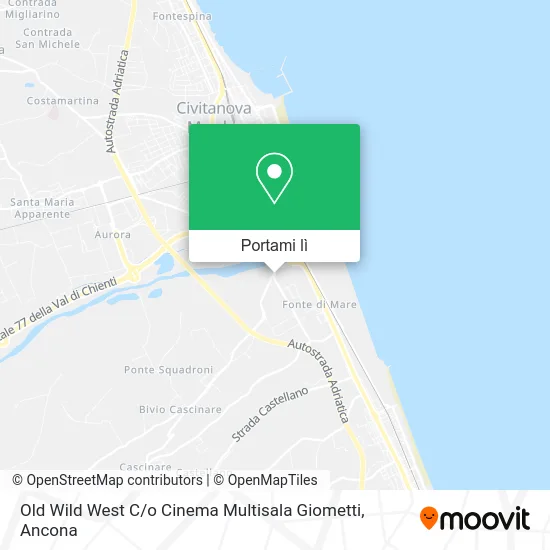 Mappa Old Wild West C / o Cinema Multisala Giometti